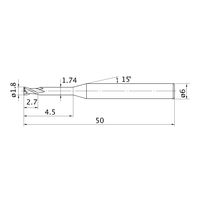 三菱マテリアル エムスターエンドミル MS2XL6D0180N045 1本（直送品）