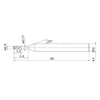 三菱マテリアル スマートミラクルエンドミル VQXLD0080N024 1本（直送品）