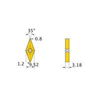 三菱マテリアル シート DCSVN32 1個（直送品）