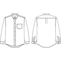 チクマ AIR IMPRESSIONα 長袖シャツボタンダウン SF3811-2-SA（直送品）