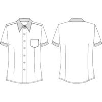 チクマ CLERIC SHIRT 半袖シャツ AR1653-2-15（直送品）