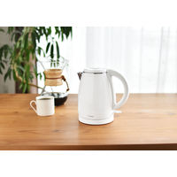 ドリテック 電気ケトル「リコリス」0.8L ホワイト PO-151WT 1台