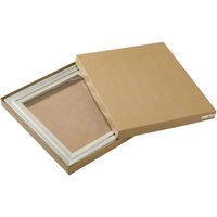 大仙 油絵用額縁 F8サイズ ヘアラインシルバー A424F0601 1枚