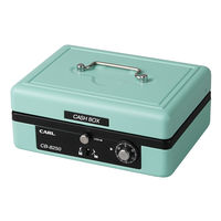 カール事務器 手提げ金庫 キャッシュボックス A6 ライトグリーン CB-8250-U 1台