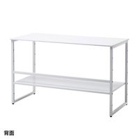 サンワサプライ 机上台 机上ラック スチール製 ワイドモニター対応 幅980×奥行450×高さ605mm ホワイト MR-69W 1個（直送品）