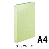 アスクル フラットファイル 厚とじ PPラミネート A4タテ グリーン FF-W2LS 1セット（30冊：10冊入×3袋）  オリジナル