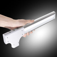 オーム電機（OHM） 充電式　LEDデスクスタンド DS-LD42ALB-SW　ヘッド部着脱式