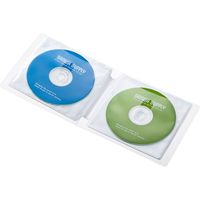 サンワサプライ CD・DVDケース ファイルタイプ 12枚収納 クリア FCD-FL12CL 1個