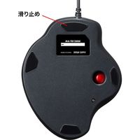 サンワサプライ トラックボール 親指 エルゴノミクス形状 静音スイッチ 有線 MA-TB128BK 1個