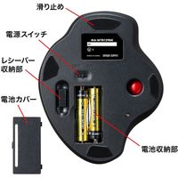 ワイヤレスマウス　無線　静音　3ボタン　大型サイズ　光学式　MA-WTB129BK　サンワサプライ　1個（直送品）