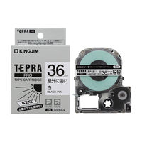 テプラ TEPRA PRO【純正】テープ 屋外対応 幅36mm 白ラベル(黒文字) SS36KV 1個 キングジム