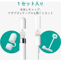 エレコム アップルペンシル専用/充電アダプタ用紛失防止キャップ/ホワイト TB-APEACCWH 1個