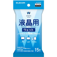 エレコム ウェットティッシュ/液晶用/ハンディ/15枚 WC-DP15PN4 1個