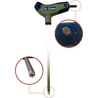 フローバル プロスタイルツール（PROSTYLE TOOL） T型ボールポイント六角棒レンチ 4 09977-4×150 1個（直送品）