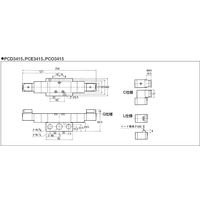 Parker TAIYO パイロット形電磁弁(ベースナシ) PCD3415ーNBーD24G 1個（直送品）