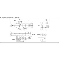 Parker TAIYO パイロット形電磁弁(ベースナシ) PCE3408ーNBー100G 1個（直送品）