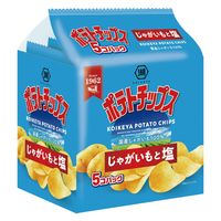 5個パック ポテトチップス じゃがいもと塩 6袋 湖池屋 スナック菓子 おつまみ