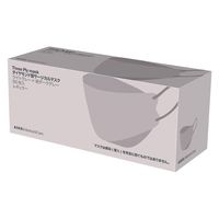 アスクル　ダイヤモンド型サージカルマスク　ライトグレー×紐ダークグレー　3D　使い捨て　不織布　バイカラー　1箱(50枚入)　  オリジナル