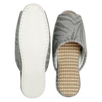 センコー FOOTWELL マトラル スリッパ Lサイズ 約25-26.5cm グレー FTW221009 1足（直送品）