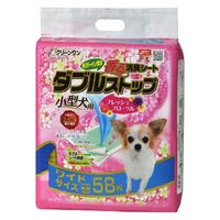 クリーンワン 香る消臭ダブルストップ 小型犬用 フレッシュフローラル ワイド 58枚 4袋