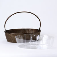 スパイス ブリキハンドル付きオーバルトレイS BAGS2221CP 1個（直送品）