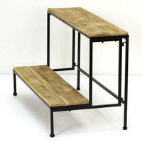 スパイス リサイクルウッドフラワースタンド 2段 TJXT1031 1個（直送品）