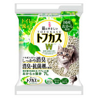 トフカスW 猫砂 おから 7L 森林の香り 国産 4袋