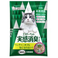 システムトイレ用 猫砂 実感消臭チップ 4L 4個 エステー