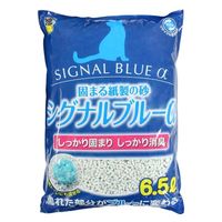 シグナルブルーα 固まる紙砂 国産 6.5L 5袋 スーパーキャット