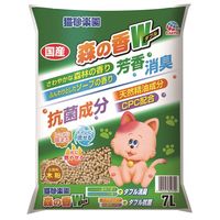 猫砂楽園 森の香ダブル 木粉 国産 トイレに流せる 燃やせる 7L 6個