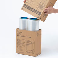 「現場のチカラ」アスクル 2本入り 3インチ ストレッチフィルム 14μm 1箱（2本入） オリジナル