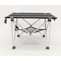 ソーラーパネルテーブル　HDL-OSPT1-LCKブラック＆カーキ　1個 ヒロ・コーポレーション（直送品）