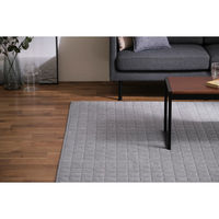 アイリスオーヤマ ラグ カーペット 洗える 185×185cm 2畳 ホットカーペット対応 ラグマット タオルタッチラグ ORG-T1818 グレー（直送品）