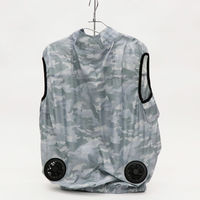 迷彩エアーコンディションベスト迷彩グレーL【HDL-8705】　12個 ヒロ・コーポレーション（直送品）