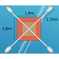 近江屋ロープ ポリエステルモッコ 2t用 #1800 1枚（直送品）