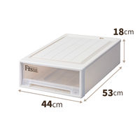 【引き出し収納】 天馬 フィッツクローゼットワイドS-53 カプチーノ 110013853 1個