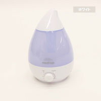 三和 2.4リットルアロマLED加湿器「レイドロップ」KH-205 ホワイト SS-17-W 1箱(6台)（直送品）