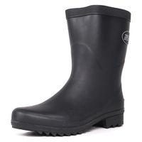 ZIPLOA HB-932 ショート ラバーブーツ 28    ブラック コーコス信岡 1足（直送品）