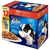 フィリックス 猫 やわらかグリル 成猫用 お肉バラエティパック（12袋入）3個 キャットフード
