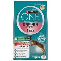ピュリナワン 猫 室内飼い猫用 1歳以上 サーモン&ツナ 2kg 6袋 キャットフード ネスレ日本