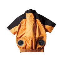 クロダルマ エアセンサー ハーネス対応半袖ジャンパー マンゴーイエロー 4L 268801-24-4L 1枚（直送品）