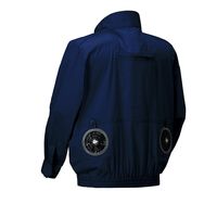 クロダルマ エアセンサー フルハーネス対応綿100%長袖ジャンパー ネイビー 4L 258631-11-4L 1枚（直送品）