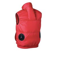 クロダルマ エアセンサー ベスト レッド 5L 26879-70-5L 1枚（直送品）