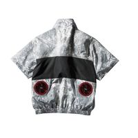 クロダルマ エアセンサー 半袖ジャンパー 迷彩シルバー 5L 268791-400-5L 1枚（直送品）