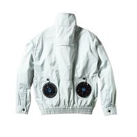 クロダルマ エアセンサー フルハーネス対応長袖ジャンパー シルバー 4L 258701-40-4L 1枚（直送品）