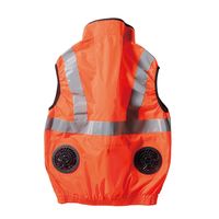 クロダルマ エアセンサー JIS T8127高視認性安全服付ベスト オレンジ 5L 26868-28-5L 1枚（直送品）
