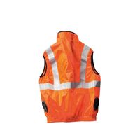 クロダルマ エアセンサー JIS T8127高視認性安全服付ベスト オレンジ 3L 26884-28-3L 1枚（直送品）