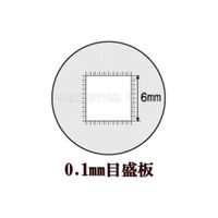 クリアー光学 0.1mm目盛付ルーペ 22倍 P-22N 1個 64-5274-76（直送品）
