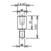イマダ ネジ径変換アダプタ M5(メネジ)ーM6 CAーF5T6 1個（直送品）
