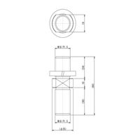 イマダ ネジ径変換アダプタ M18ーM18 CAー18T18 1個（直送品）